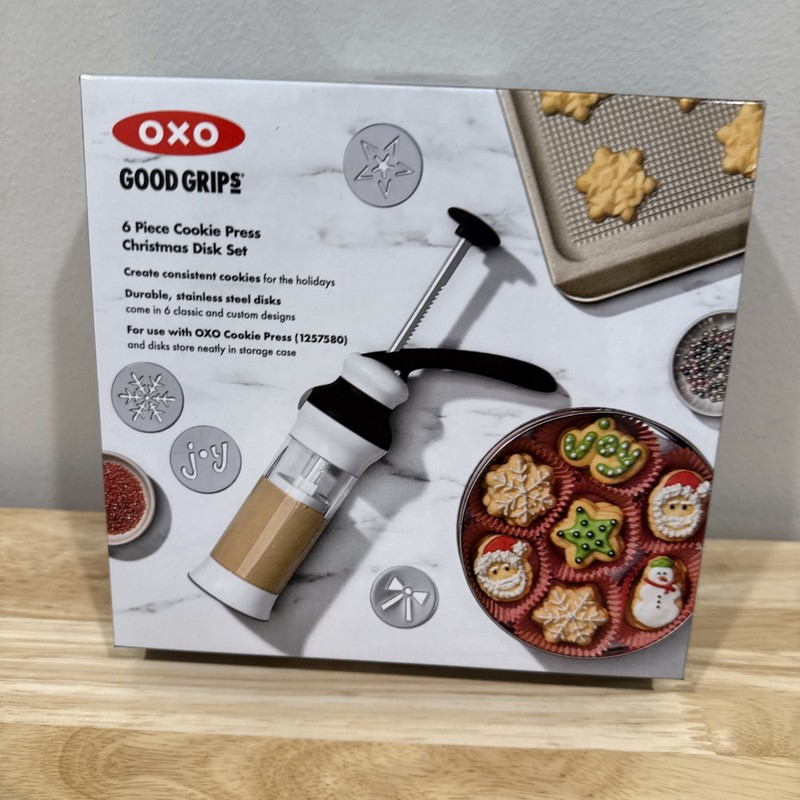 Oxo Good Grips 14pice Cookie Press Set & 6 Pice Cookie Press Christmas Disk Set gallery