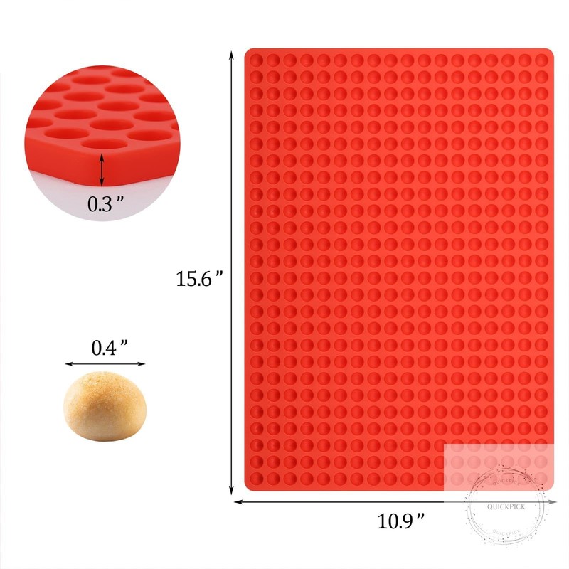 2 Pcs Mini Round Silicone Molds, 468 Cavity Semi Sphere Molds for Homemade gallery