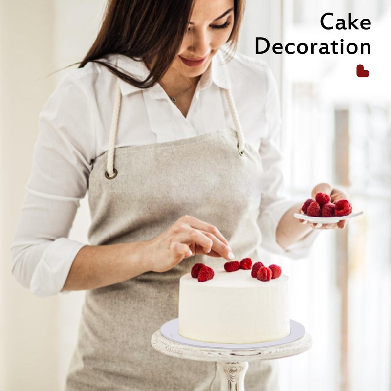 12 Pack White Cake Boards 12 Inch Round Cake Drum Base 1/4 Inch Thick Sturdy ... gallery