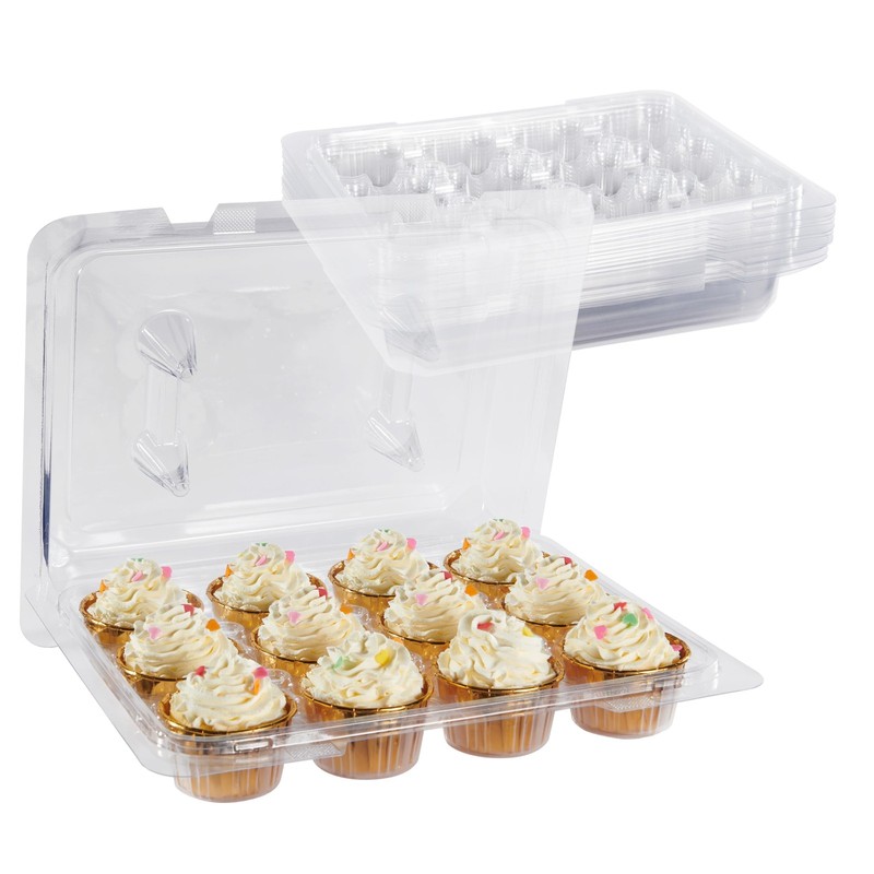 Ridgesun Cupcake Carriers for 12 Cupcakes,Premium CrystalClear Cupcake Boxes …