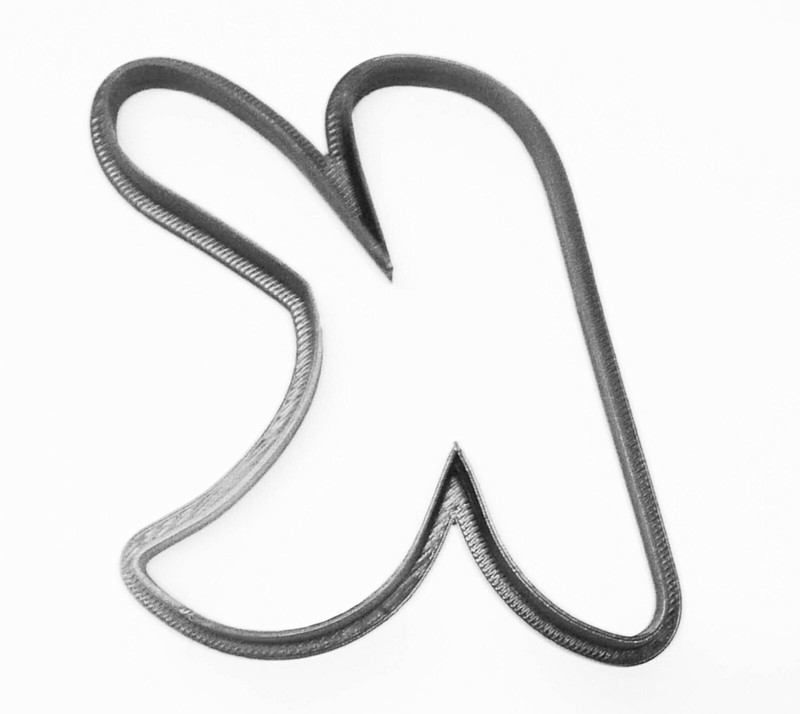LETTER K UPPERCASE FANCY STYLIZED FONT ALPHABET SPECIAL COOKIE CUTTER USA PR3338