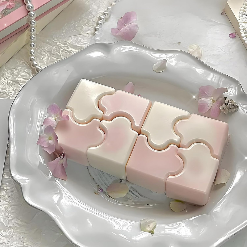 3D Puzzle Silicone Molds, 20-Cavity Baking Tray for Chocolate Pudding Mousse ... gallery