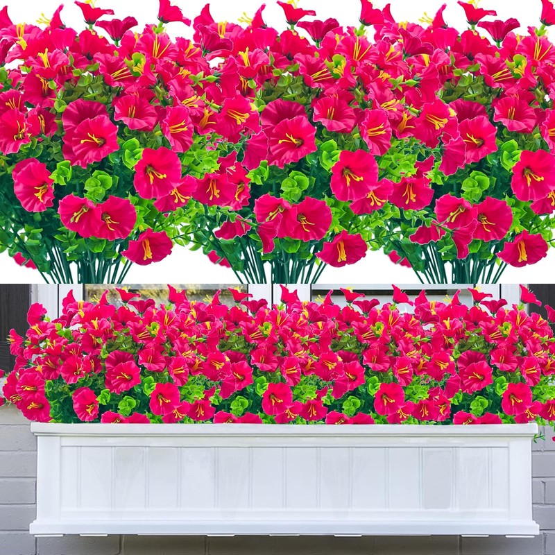Drt Deruitai Artificial Flowers For Outside Use20 Bundles Outdoor Faux Flowers