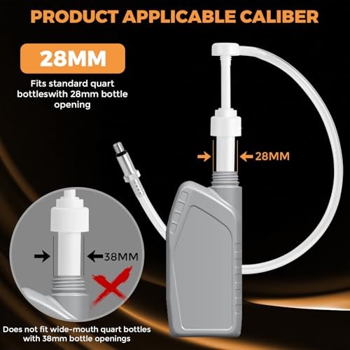 Lower Unit Gear Oil Pump for Standard Quart Bottles for 28mm bottle caps，10CC gallery