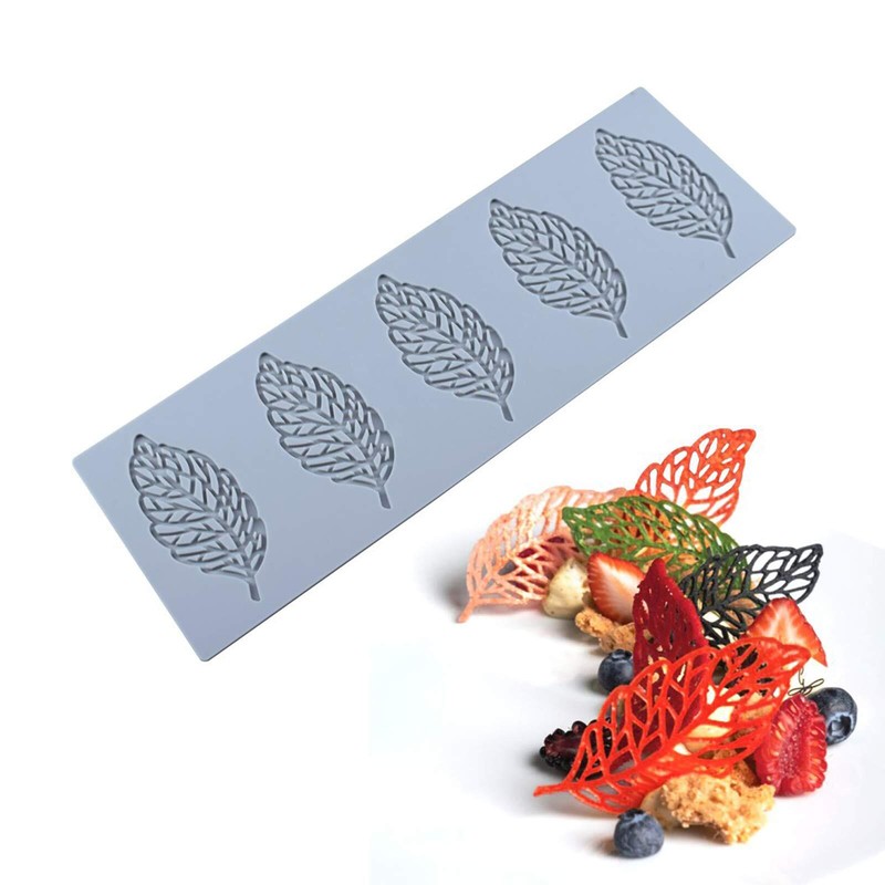 Hollow Leaf Candy Mold Chocolate Candy 3d Hollow Leaf Silicone Mold Sugar Craft