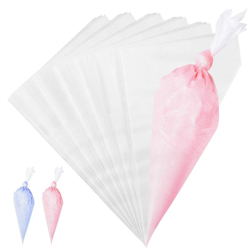 100Pcs Disposable Piping Bags, 18 Inch anti Burst and Non-Slip Pastry Bags, Thic