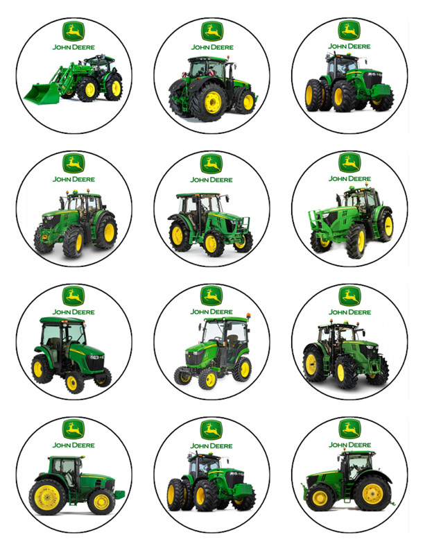 Tractor Edible Icing Cake & Cupcake Toppers – Farm Theme Birthday Decor gallery