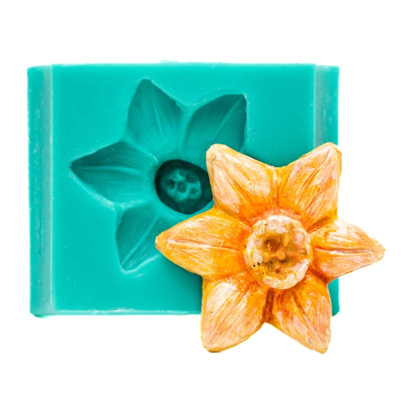 Daffodil Flower Silicone Mold Cake Decorating Mold Jewelry Mold Flexible (511) gallery
