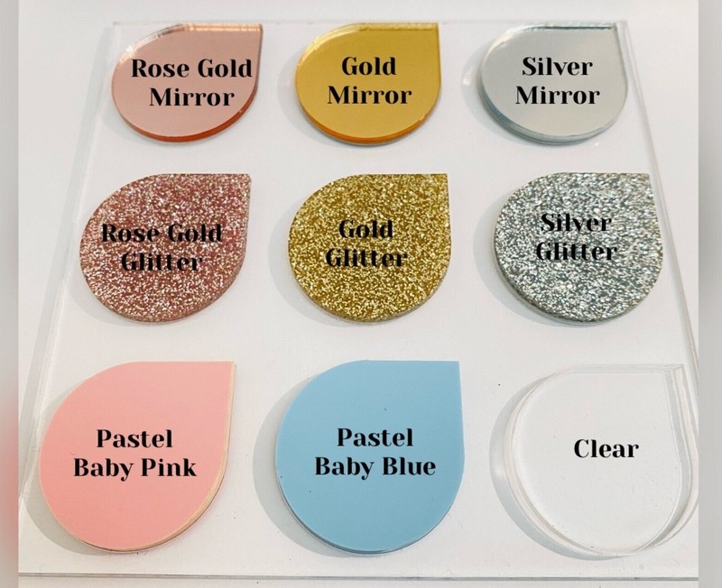 Acrylic Number Cake Charms Script Wedding Cake Topper Personalised FontB gallery