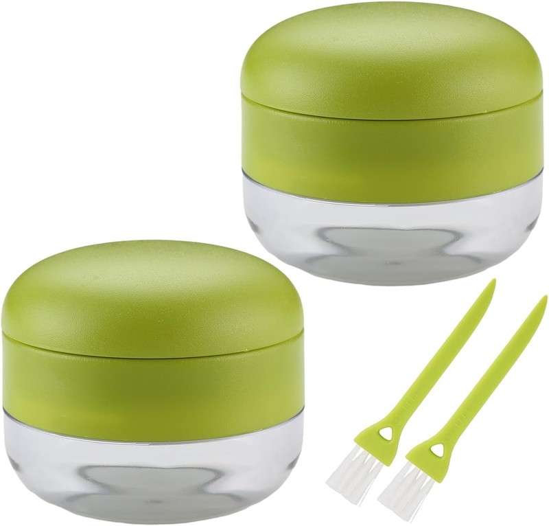 2PCS Garlic Presses, Chopper, Stainless Steel Blades Cutter, Green