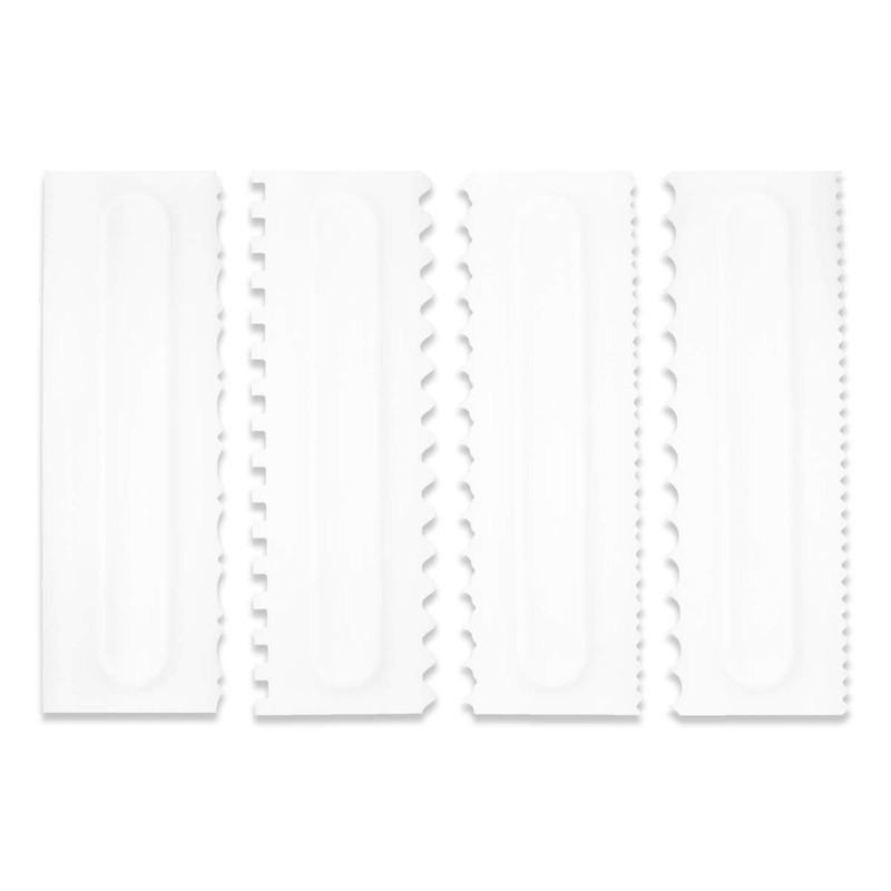 Cake Scraper Set Decorating Comb and Icing Smoother Tool Mousse Butter Cream …