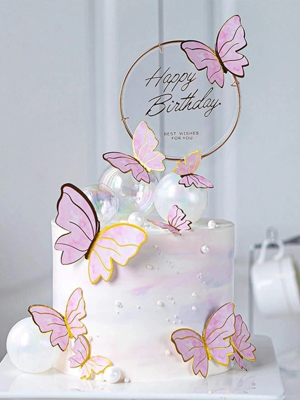 *10pcs 3D BUTTERFLIES FOR CAKE TOPPERS DECORATIONS for birthday party cakes gallery