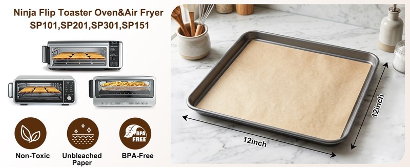 12-Inch 200PCS Disposable Air Fryer Paper Liners for Air Fryer gallery