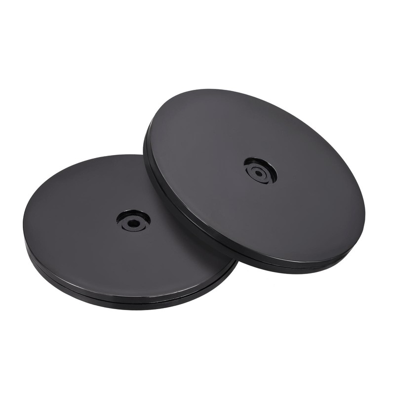 6inch Rotating Swivel Stand with Steel Ball Lazy Susan Base Turntable Black 2Pcs