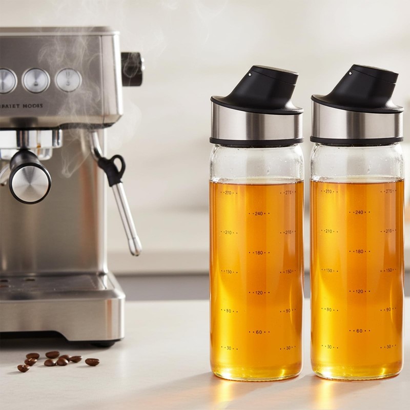 2 Pcs Honey Jar Dispenser,Glass Honey Container No Drip,Coffee Maple Syrup Cr... gallery