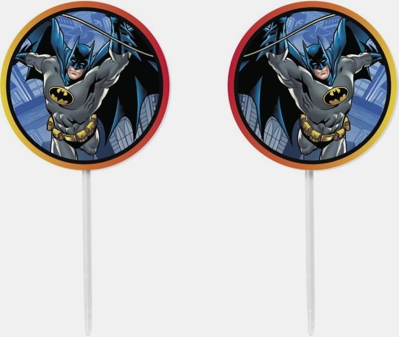 BATMAN Fun Pix Cupcake Toppers Wilton #5140 birthday 3 packs of 24 discontinued gallery