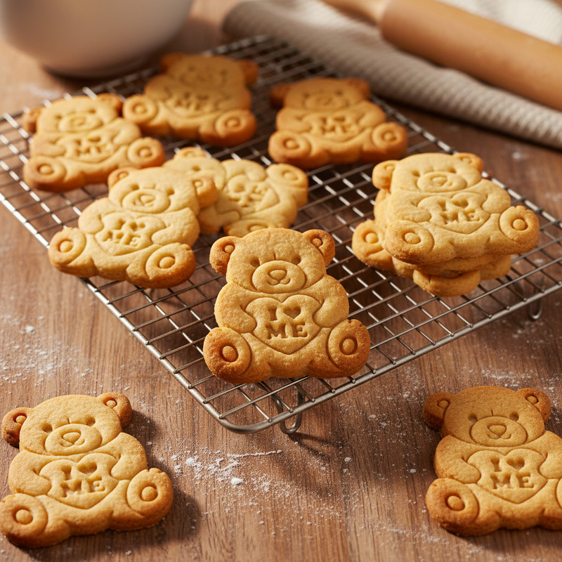 I Love ME Teddy Bear Cookie Cutter - Self Love Baking break up recovery baking gallery