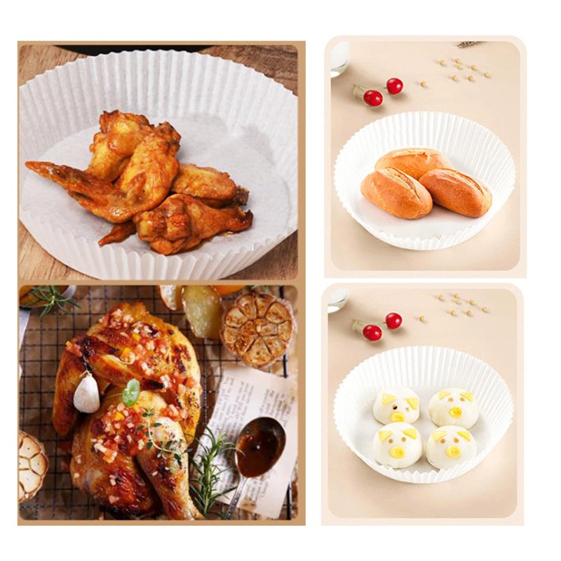 Air Fryer Disposable Paper Liner Non-Stick Mat Parchment Wood Pulp Steamer.Uzd gallery