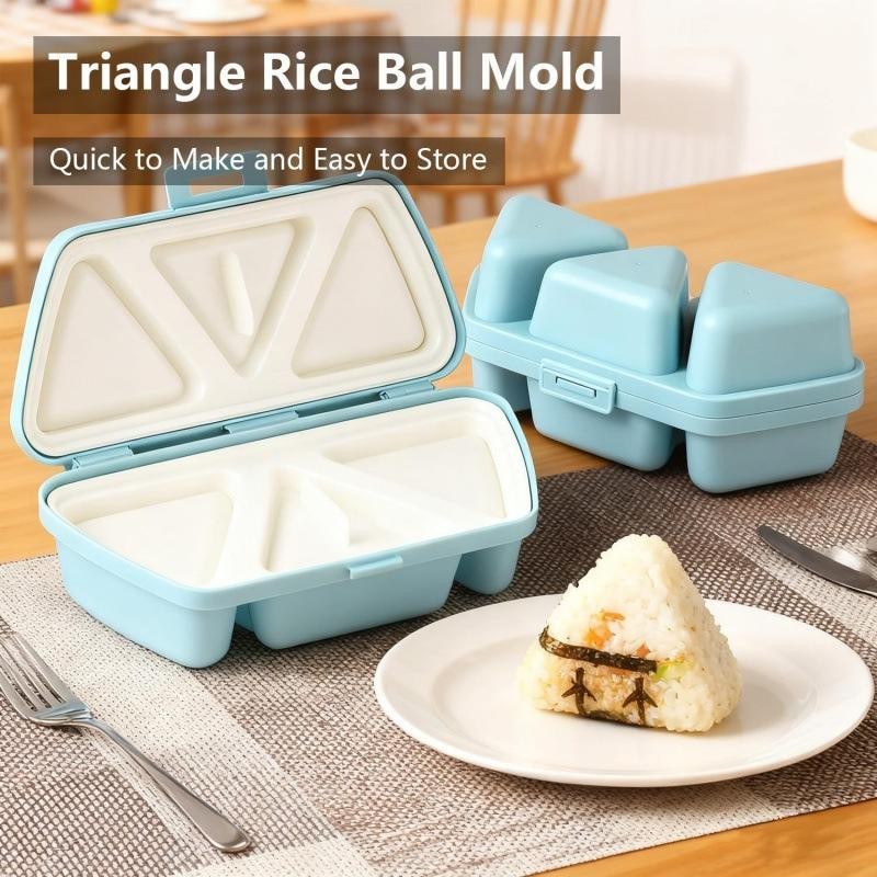 6-compartment Sushi Mold, Triangular Bento Box, Kitchenware Mold gallery
