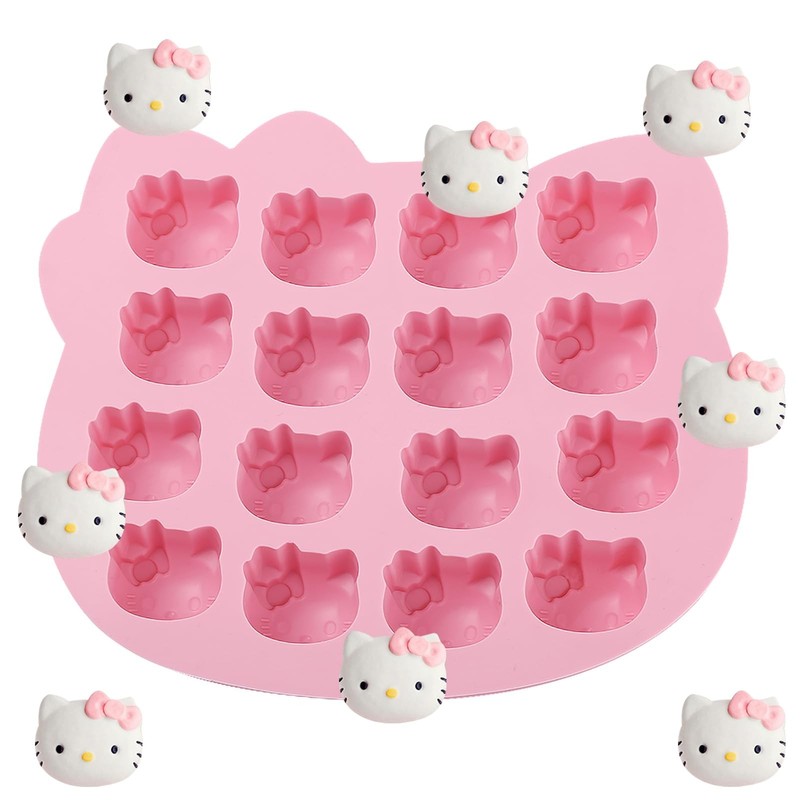 Cute Kitten Chocolate Silicone Mold, Silicone Candy Molds 16 Cavity, Cat Ice …