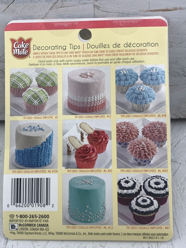 Cake Mate Set Of 8 Decorating Tips Cake Cupcake Christmas Holiday Cookies New gallery