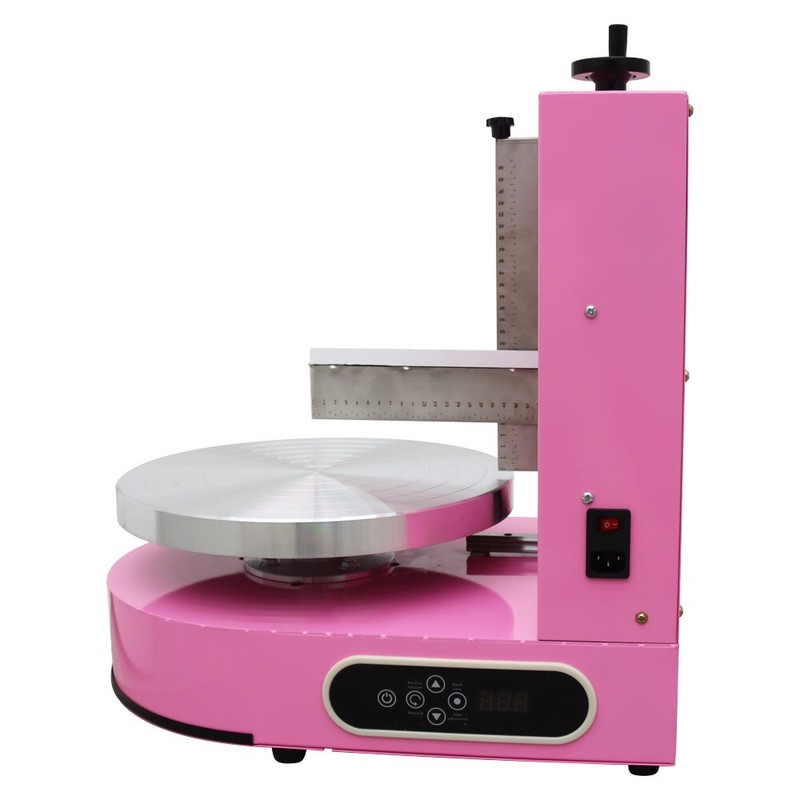Automatic Pink Cake Cream Spreading Coating Smearing Machine 110V 200W 18.9"H gallery