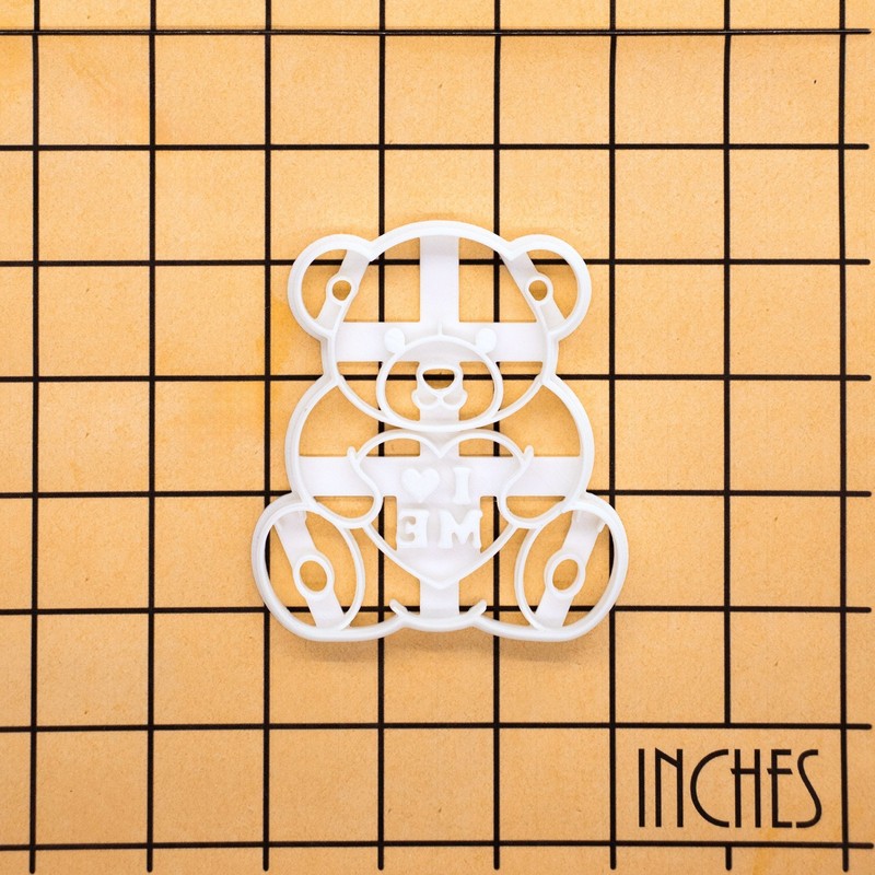 I Love ME Teddy Bear Cookie Cutter - Self Love Baking break up recovery baking gallery