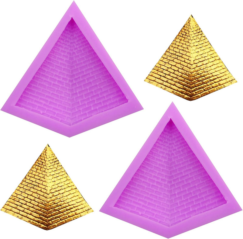 Egyptian Pyramid Silicone Fondant Molds Chocolate Baking Molds for Cake Decorati