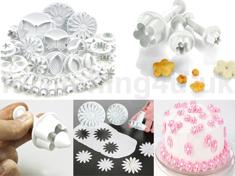 NEW 47PC SUGARCRAFT CAKE CUPCAKE DECORATING FONDANT ICING PLUNGER CUTTERS TOOLS