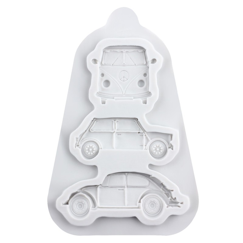 Car Public Bus Silicone Mold Fondant Cake Decorating Candy Chocolate Clay gallery