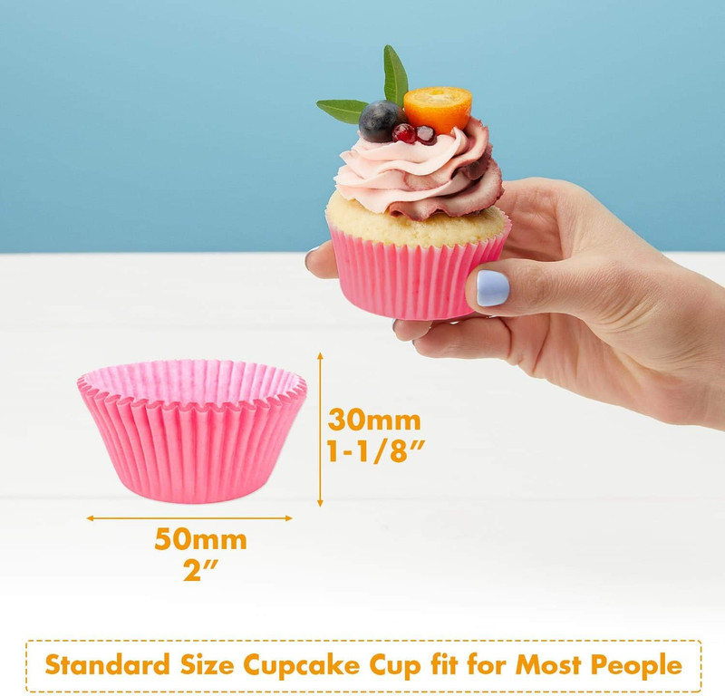 600 Pcs Cupcake Liners Cupcake Wrappers Cupcake Paper Baking Cups for Cake Balls gallery