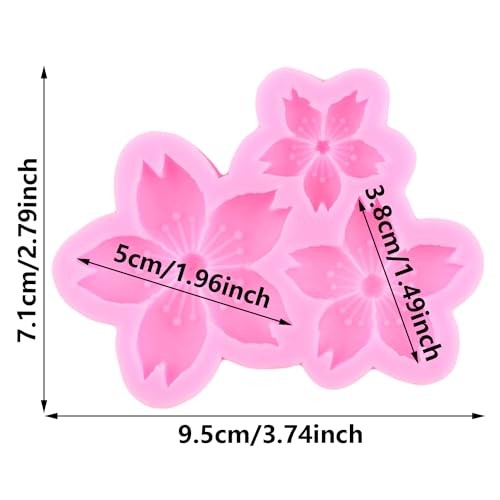 Cherry Blossom Silicone Fondant Mold For Cake Decorating Cupcake Topper Style A gallery