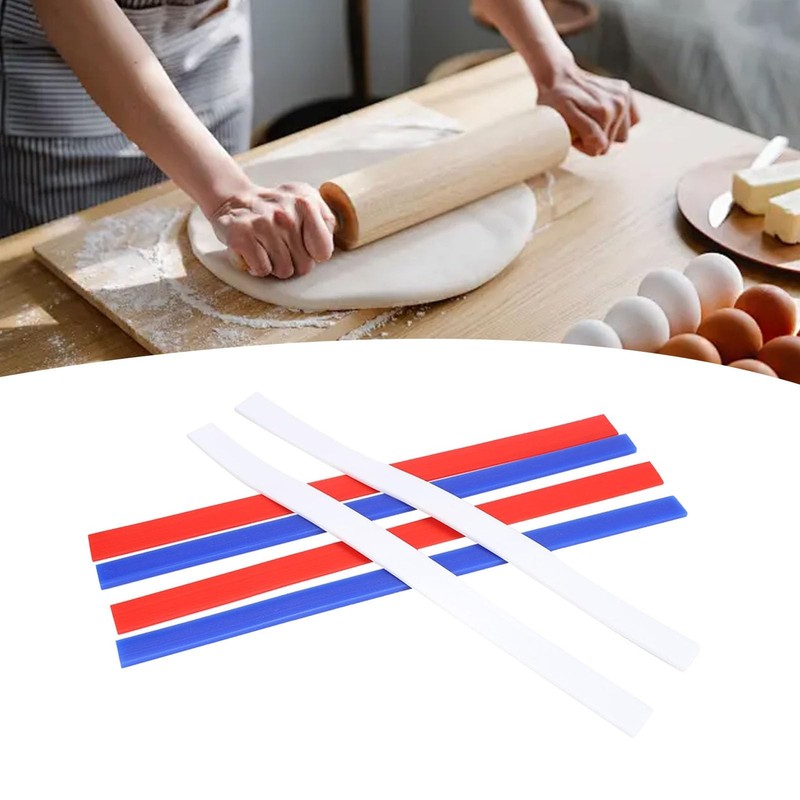Silicone Rolling Strip, 6 Pcs Silicone Rolling Pin Guides 2/4/6mm, Rolling Pi... gallery