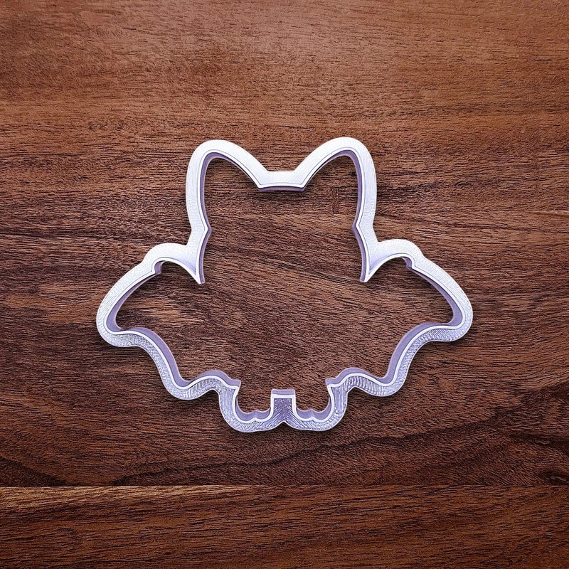 Halloween Bat Cookie Cutter Stamp Set: Cute Fall Clay Craft Fondant Baking Mold gallery