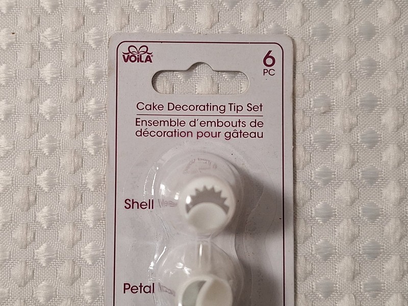 Voila Cake Decorating Tip Set of 6 Plastic Piece Kitchen Baking Sealed New gallery
