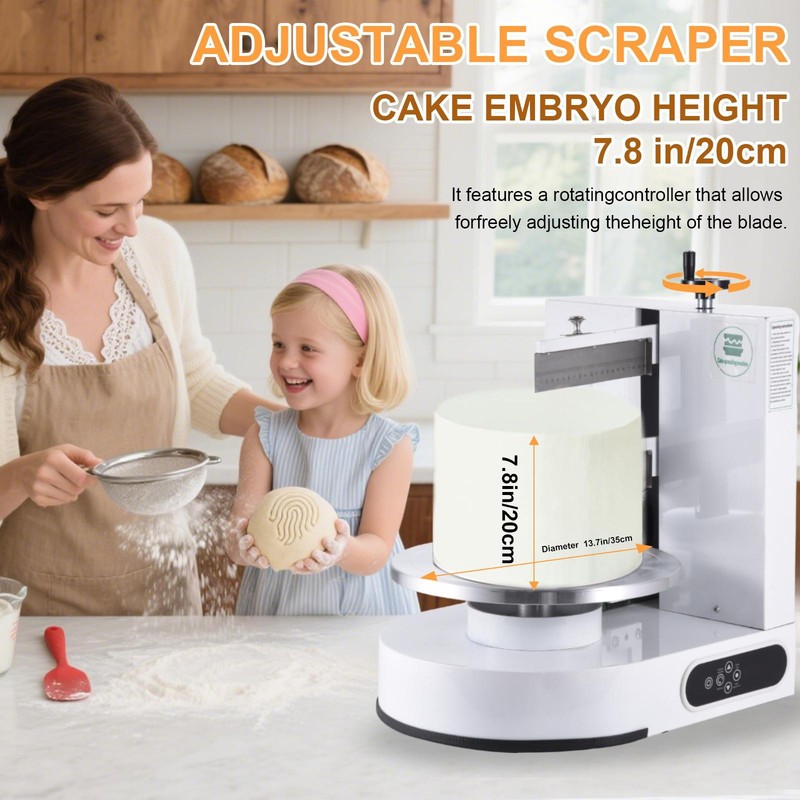 4-12 Inch Automatic Cake Icing Machine 60-320 RPM Electric Turntable 110v gallery