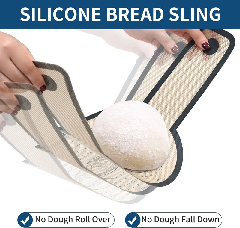 2Pcs Silicone Bread Sling for Dutch Oven Liners Silicone Baking Mat FREE deliver gallery