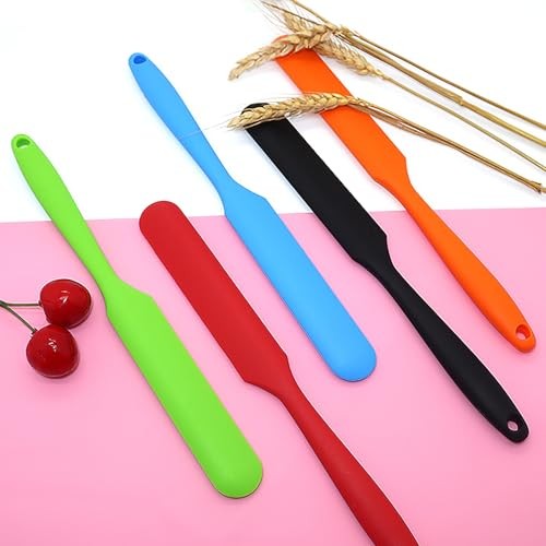 Pcs Silicone Jar Spatulas,Sourdough Spatula with Long Handle,Cake Cream 5 gallery