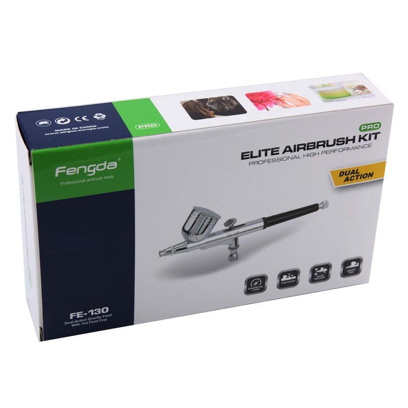Timbertech Professional Double Action Airbrush BD-130 Mounted 0.3mm black gallery