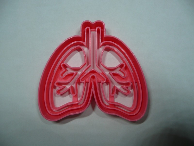ANATOMICAL LUNGS MEDICAL THEME COOKIE CUTTER MADE IN USA PR5412 gallery