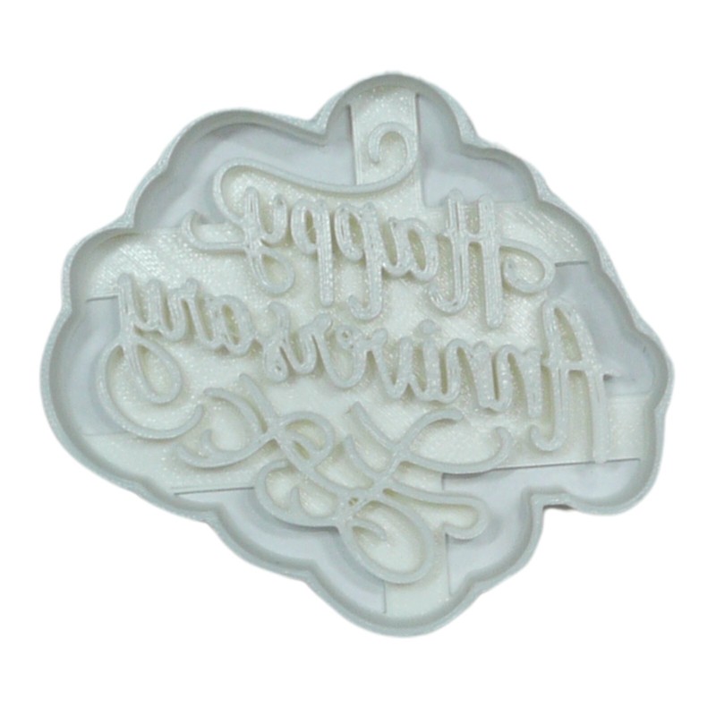 HAPPY ANNIVERSARY ELEGANT SCRIPT COOKIE CUTTER USA PR5286