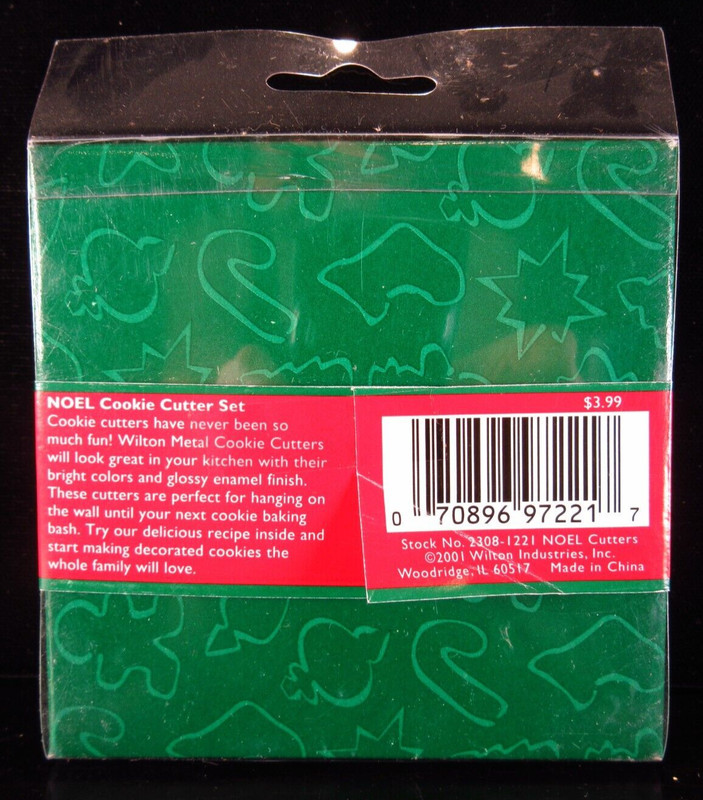 Wilton Cookie Cutter Gingerbread Family, NOEL, Global Decor Christmas Set in Box gallery