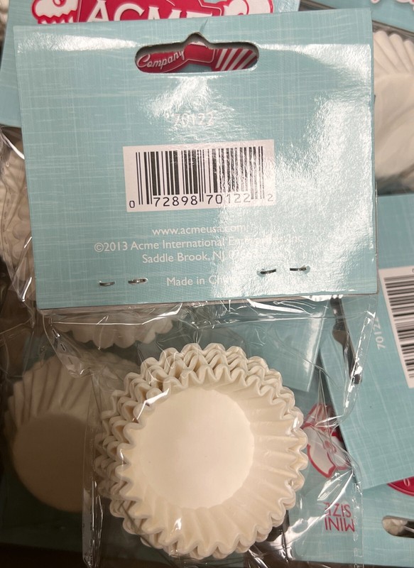2400 White Mini Muffin Cupcake Liners Paper Baking Cups 2400 COUNT NEW gallery