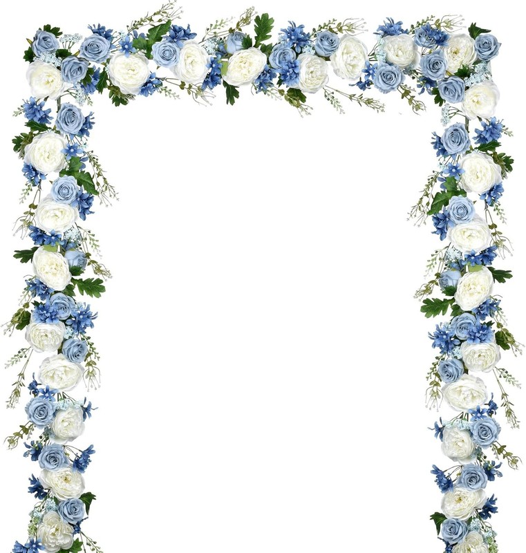 2Pcs Artificial Peony Flower Garland – Silk Peony Garland with