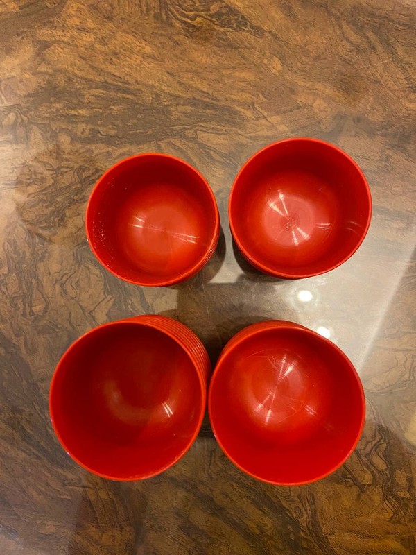 23 pieces Puto Mold Red Color Talam Pichi Kutsinta Lompang 4.5cm Kueh Small Size gallery