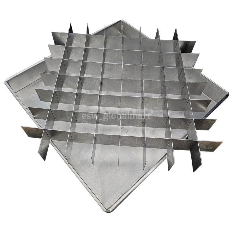 Brownie Divider Pan 64 Slot 10x10x1 Inch Grid Aluminum Baking Mold Cake gallery