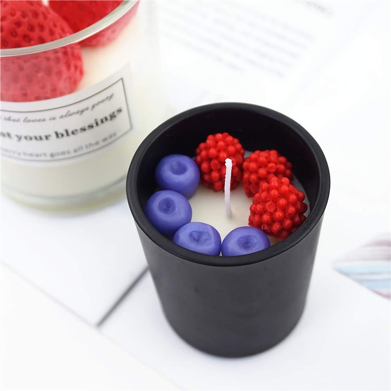 4Pcs Strawberry, Tangerine Segment, Raspberry and Blueberry Fondant Molds, 3D Fr gallery