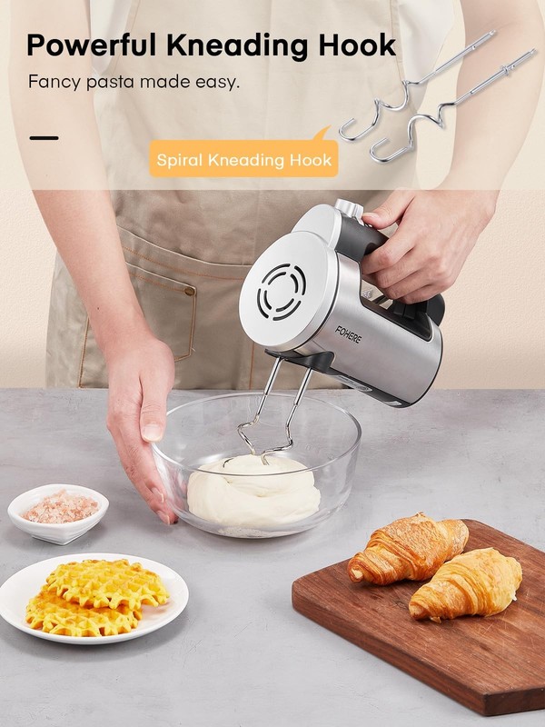 Hand Mixer Electric Handheld, 6 Speed & Turbo Electric Mixer, 300W Handheld M... gallery