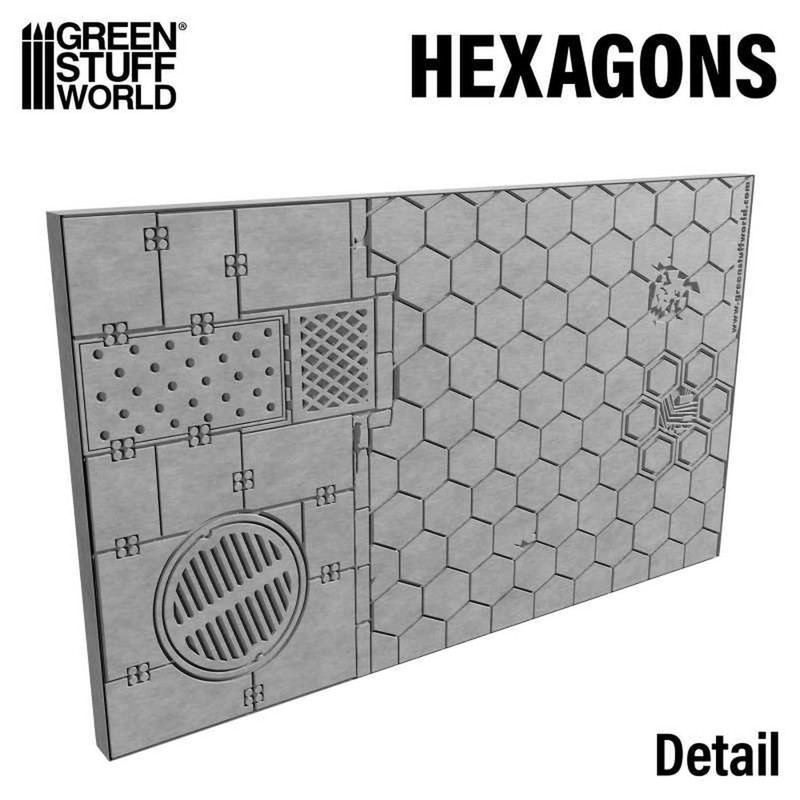 Green Stuff World Green Staff World Rolling Pin Hexagonal Paving Stones gallery