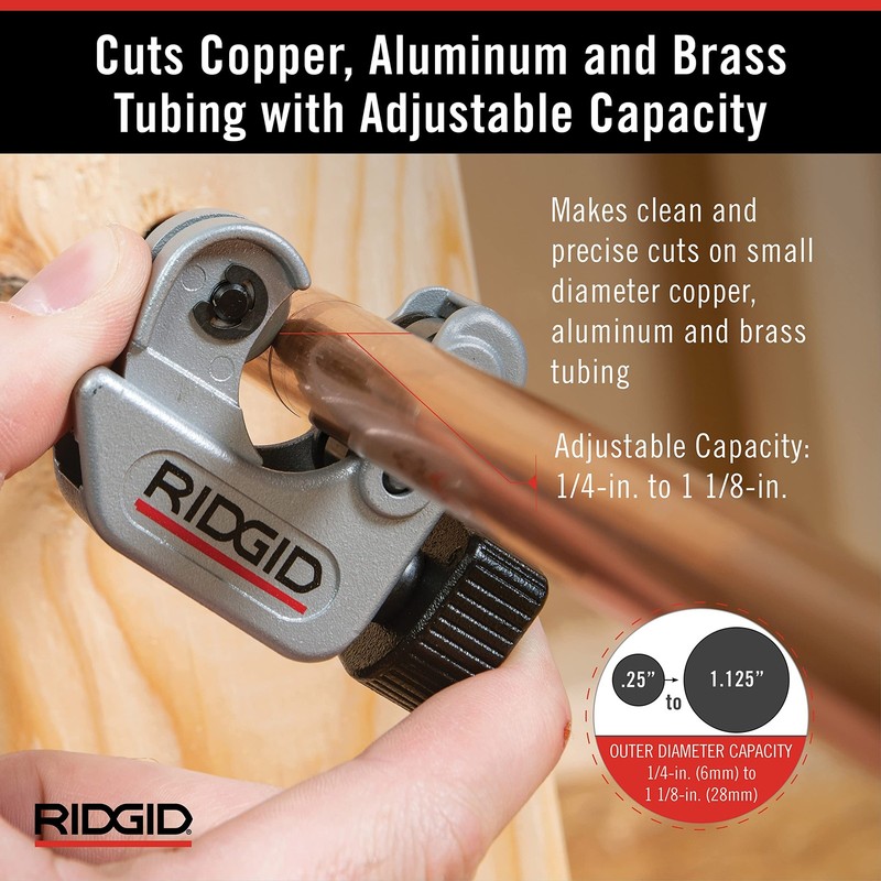 Ridgid 29963 Model 35S 1/4 To 1-3/8 Stainless Steel Tubing Cutter X-Cel Knob gallery